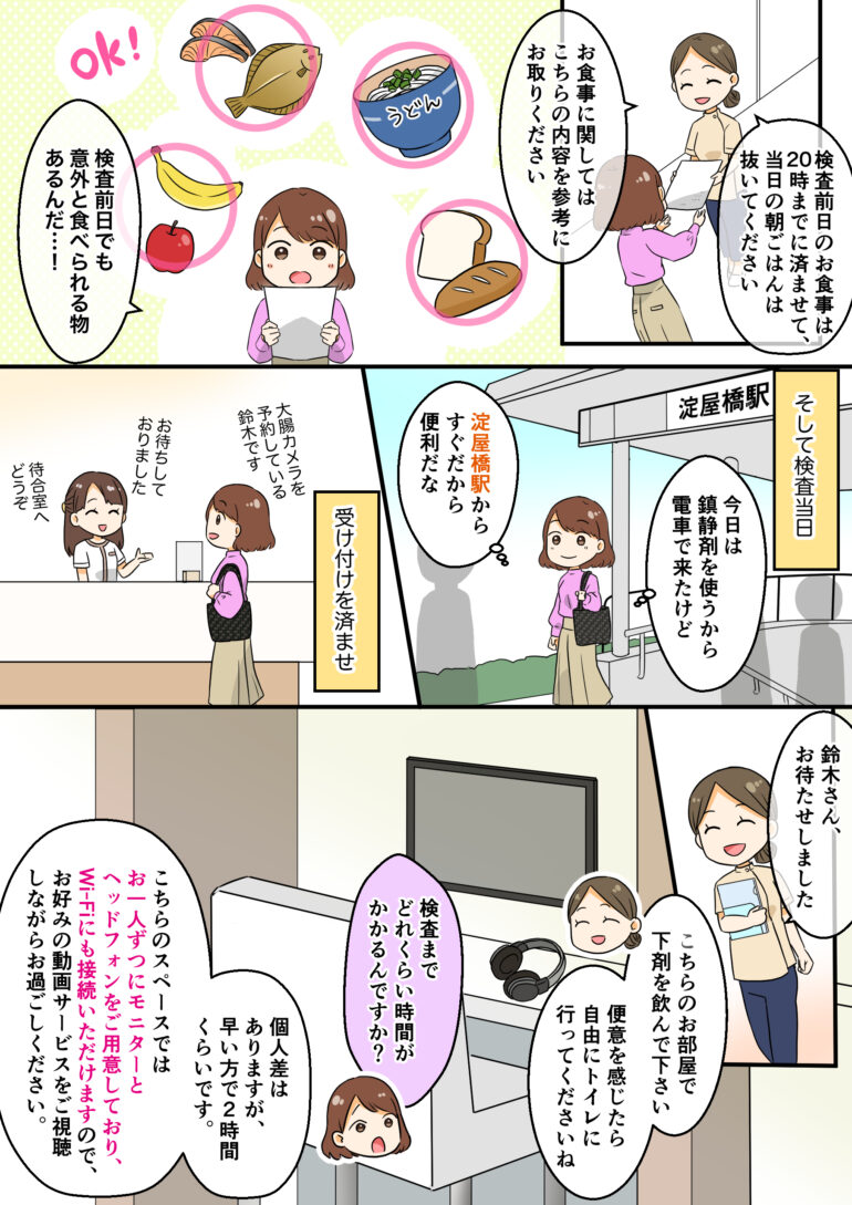 漫画でわかる　大腸カメラ検査4